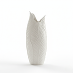 Sculpted Leaf Texture Vase