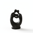 Elegant Resin Couple Sculpture Embrace Figurine for Romantic Home Décor