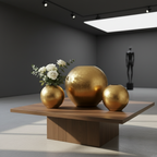 Elegant Golden Sphere Vase Collection