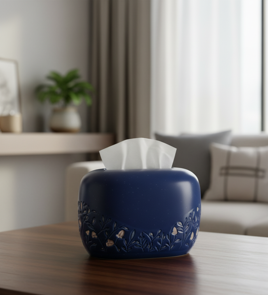 Elegant Ceramic Tissue Holder for Modern Home Décor