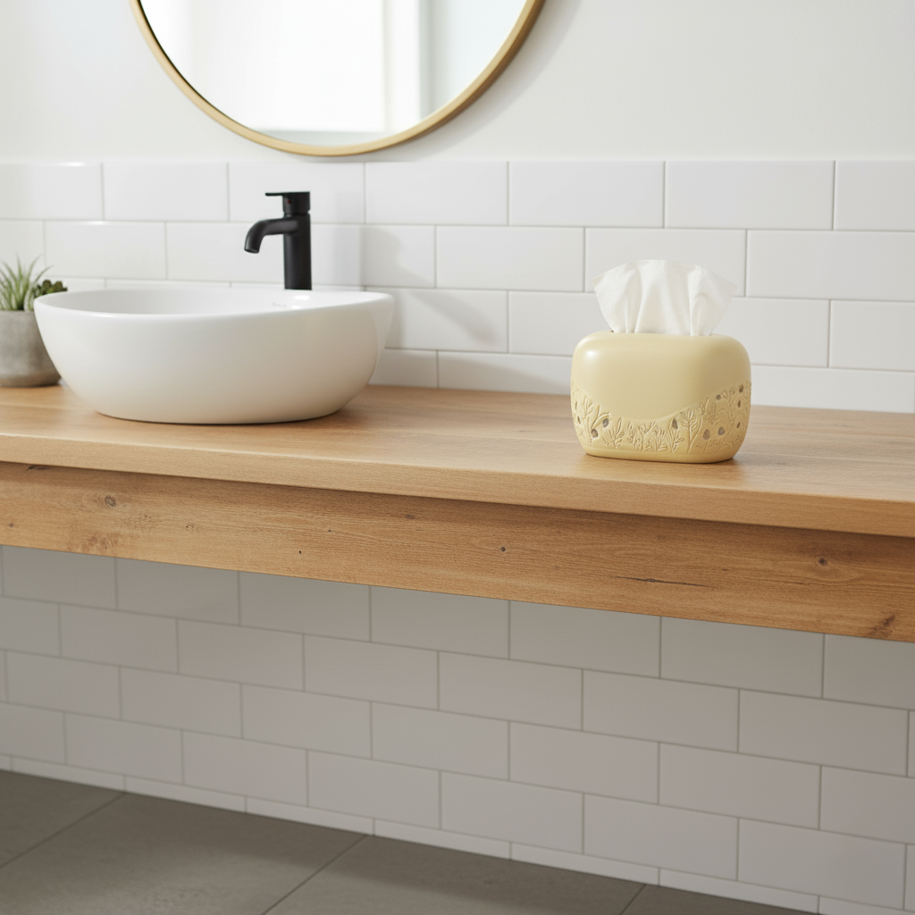 Elegant Ceramic Tissue Holder for Modern Home Décor