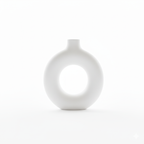 Hollow Grace Ceramic Vase Modern Minimalist Home Décor Accent
