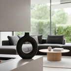 Hollow Grace Ceramic Vase Modern Minimalist Home Décor Accent