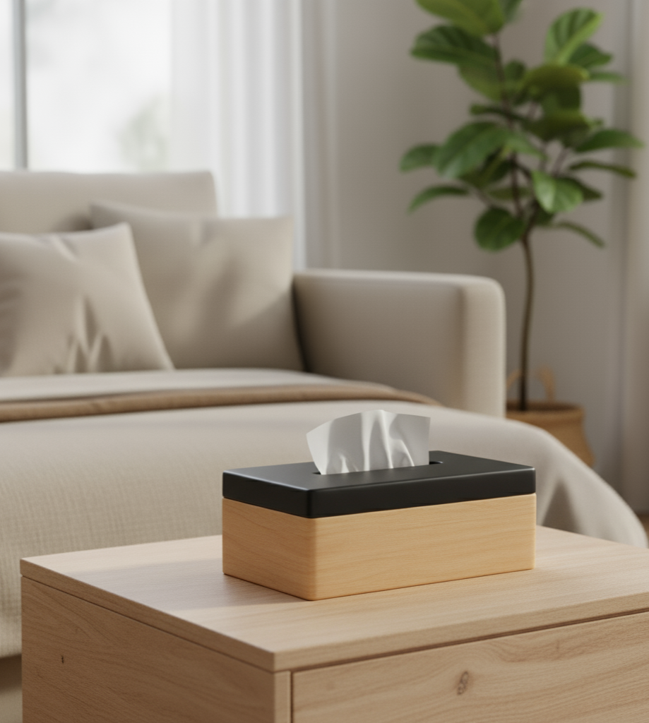 Minimalist Japandi Tissue Box for Modern Home Décor