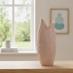 Sculpted Leaf Texture Vase