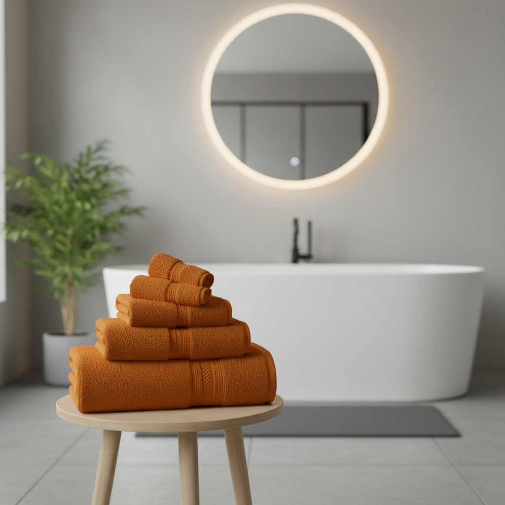 Supreme Cotton Towel Set 6pcs Soft Absorbent Luxury Bathroom Towels