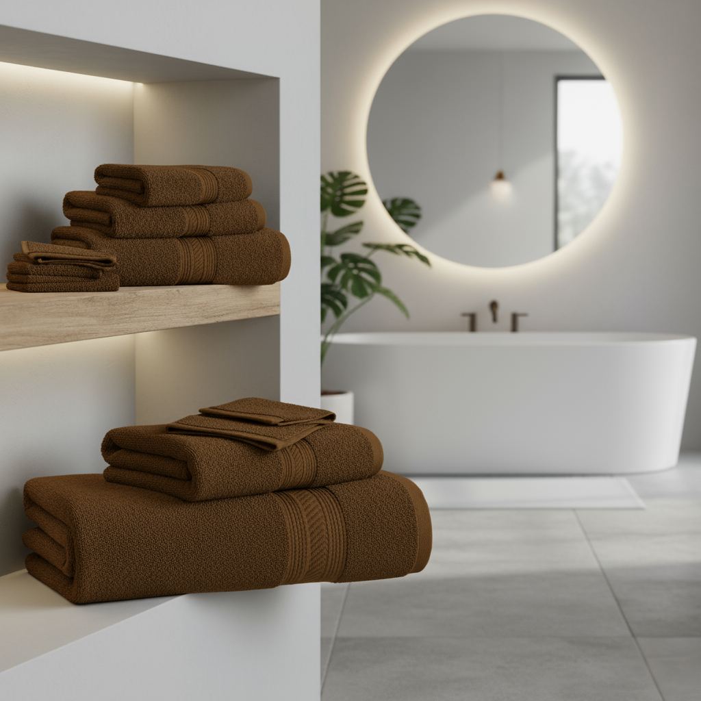 Supreme Cotton Towel Set 6pcs Soft Absorbent Luxury Bathroom Towels